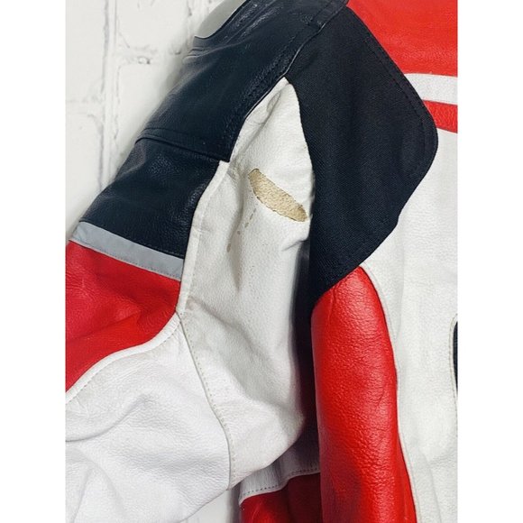 Mens Ducati Dainese Corse Perforated Leather Motorcycle Jacket XXL - Picture 14 of 16